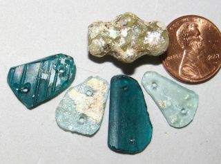 Ancient Roman Patina Beads Glass photo