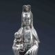 Chinese Tibetan Silver Hand - Carved Children - Sending Guanyin Statue Gd7767 Other Antique Chinese Statues photo 1