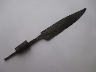 Big Ancient Iron Knife Viking 8 - 11 Centuries photo