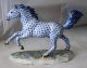 Herend Galloping Blue Stallion Kingdom Classic 2000 Handpainted Made In Hungary Other Antique Ceramics photo 2