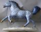Herend Galloping Blue Stallion Kingdom Classic 2000 Handpainted Made In Hungary Other Antique Ceramics photo 6