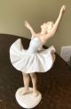 Vintage Wallendorf Ballerina Schaubach Kunst Dancing Figurine Bare Feet 10 