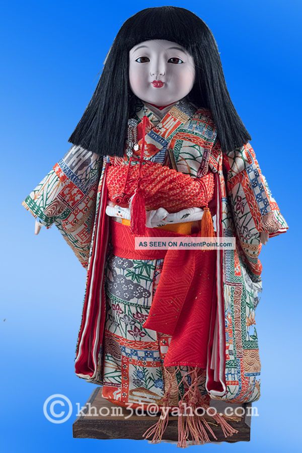 Vintage Japanese Ichimatsu Doll 16” Tall /glass Eyes 05 Dolls photo