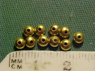 Ten Roman Gold Disc Beads Circa 100 - 400 Ad (10) photo