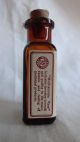 Antique Small Parke Davis Apothecary Medicine Aloin Cascarin Bottle Cork Top Bottles & Jars photo 2