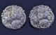 6 1900 Art Nouveau Levi Salaman Sterling Silver Maiden Figural Buttons Buttons photo 1