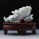 100 Natural Jadeite A Jade Hand Carved Chinese Cabbage Statue Rm0004 Other Antique Chinese Statues photo 4