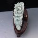 100 Natural Jadeite A Jade Hand Carved Chinese Cabbage Statue Rm0004 Other Antique Chinese Statues photo 6