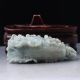 100 Natural Jadeite A Jade Hand Carved Chinese Cabbage Statue Rm0004 Other Antique Chinese Statues photo 8
