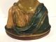19th C.  Italian Polychrome Terracotta Bust Of A Boy After Andrea Della Robbia Other Antique Ceramics photo 6