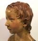 19th C.  Italian Polychrome Terracotta Bust Of A Boy After Andrea Della Robbia Other Antique Ceramics photo 7