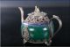 Exquisite China Carving Tibetan Silver Inlay Teapot Monkey Lid Teapots photo 1
