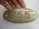 Vintage Brass House Number Plaque Room Sign Beading Architectural Antique 255 Signs photo 1
