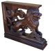 French Victorian Oak Wood Carved Corbels Architectural Support Furniture Lion Corbels photo 9