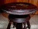 Late 1800 ' S Chas.  Parker Co.  Meriden Ct Wooden Ornate Brass Footed Piano Stool 1800-1899 photo 8