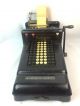 Vintage Burroughs Antique Adding Machine 7 Column Hand Crank W/paper And Ribbon Cash Register, Adding Machines photo 10