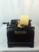 Vintage Burroughs Antique Adding Machine 7 Column Hand Crank W/paper And Ribbon Cash Register, Adding Machines photo 5