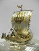 The Silver Japanese Treasure Ship.  421g/ 14.  82oz.  Japanese Antique Other Antique Sterling Silver photo 5