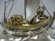 The Silver Japanese Treasure Ship.  421g/ 14.  82oz.  Japanese Antique Other Antique Sterling Silver photo 8