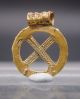 Rare Merovingian Gold Openwork Cross Wheel Pendant 6th Century Other Antiquities photo 1