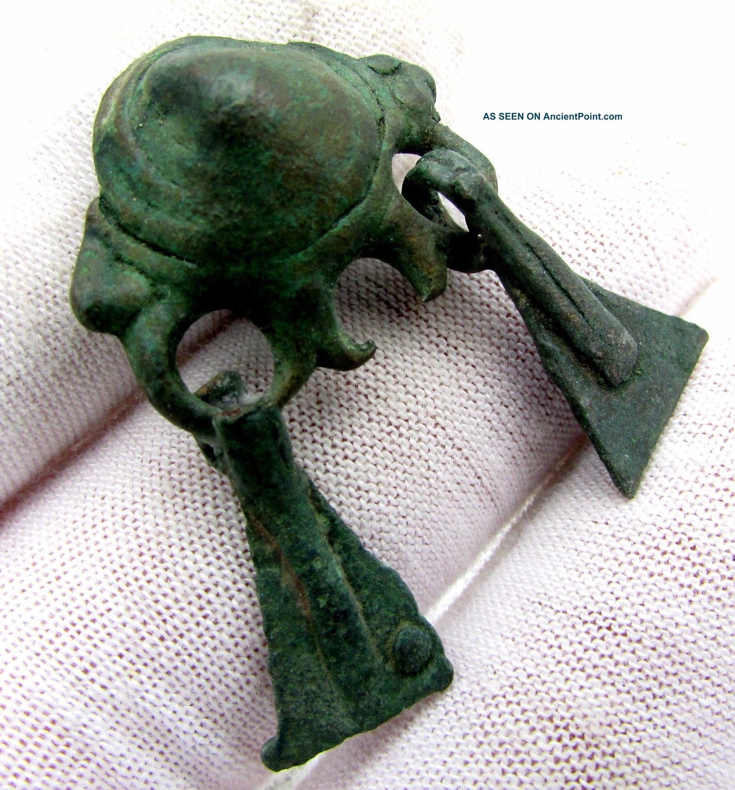 Celtic / Bronze Age Bronze Coiled Pendant / Amulet - Rare Lovely Artifact - D166 Roman photo