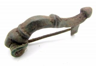 Roman Trumpet Type Brooch/fibula - Ancient Historical Artifact Stunning - D158 photo