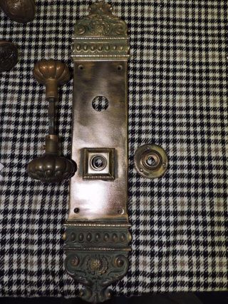 Bronze Back Plate And Matching Door Knobs photo
