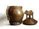 Rare African Tribal Antique Akan Ashanti Cast Bronze Medicine Pot Container Sculptures & Statues photo 7