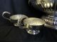 Decorative Silver On Copper Chased Large Heavy Punch Bowl - Lion Handles & Cups Bowls photo 9