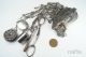Antique 19th Century Cut Steel Chatelaine W/ Scissors Sewing Thimble Pencil Etc Other Antique Sewing photo 4