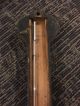 Antique Victorian English Barometer Thermometer Banjo Wood Barometers photo 6