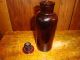 Vintage Amber Apothecary Pharmacy Jar With Lid Bottles & Jars photo 1