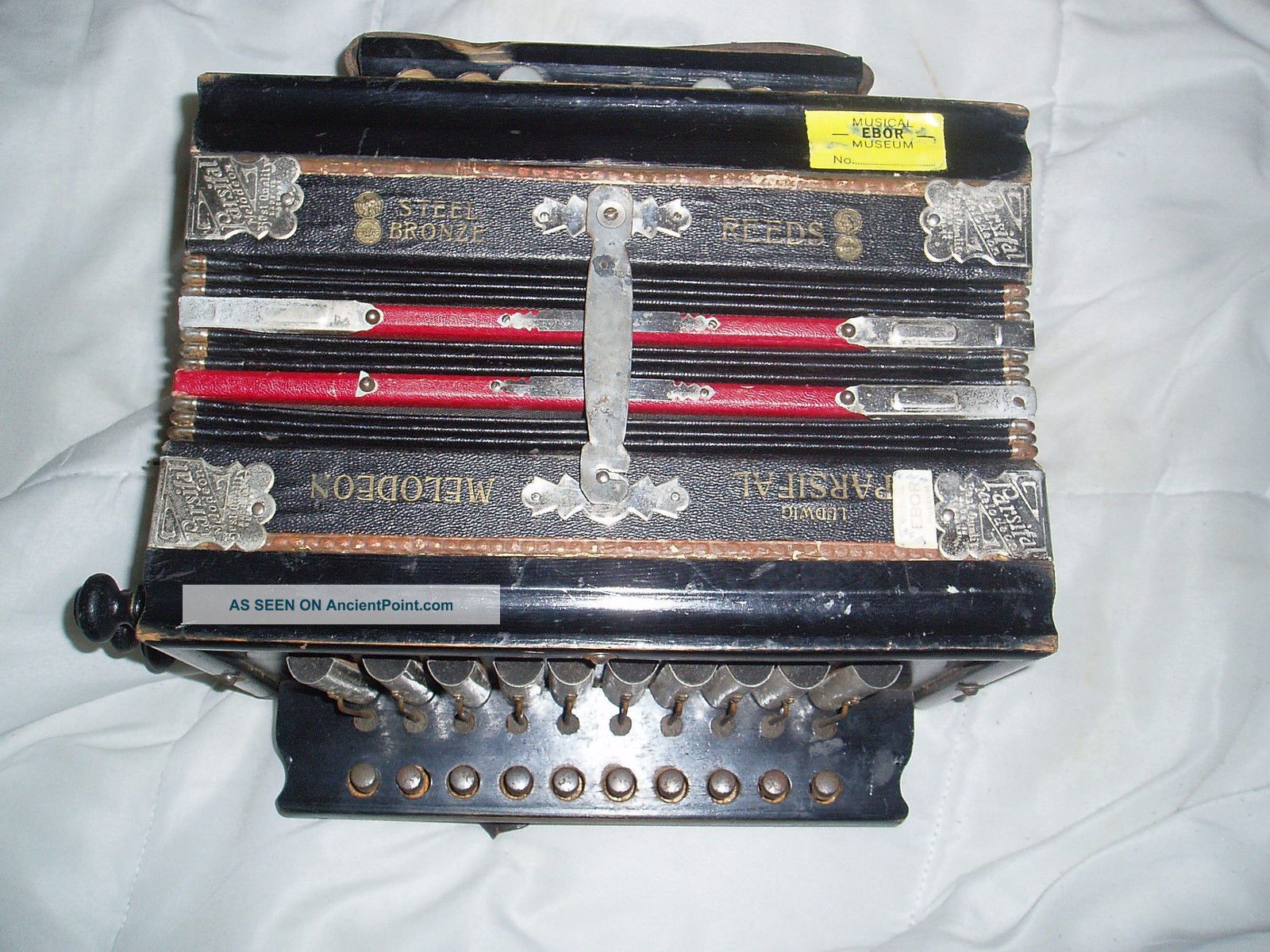 C1930 German Made Parsifal Button Accordion Melodeon Accordian Ok Other Antique Instruments photo