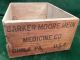 Antique Barker ' S Poultry ' Worm Oil ' Primitive 1890 ' S Wood Crate - Rare Piece Boxes photo 2