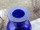 2 Early F.  E.  ??? Cobalt Blue Apothecary Drugstore Label Under Glass Lug Bottles Bottles & Jars photo 9