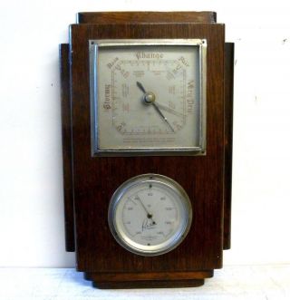 Art Deco Shortland Bowen Barometer & Thermometer photo