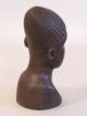 African Carved Wood Head Sculpture C1950 Sculptures & Statues photo 2
