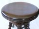 Antique Charles Parker Adjustable Piano Stool Meriden Ct W/eagle Claws 1800-1899 photo 1