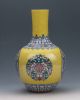 Chinese Famille Rose Porcelain Hand - Painted Dragon & Flower Vase W Qianlong Mark Vases photo 3