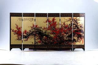 Good Chinese Handwork Painting “primula Map”screen Scroll photo