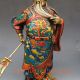9.  2 Inch Brass Cloisonne Handwork Carved Statue - Guan Gong W Qianlong Mark Other Antique Chinese Statues photo 2