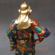 9.  2 Inch Brass Cloisonne Handwork Carved Statue - Guan Gong W Qianlong Mark Other Antique Chinese Statues photo 7