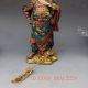 9.  2 Inch Brass Cloisonne Handwork Carved Statue - Guan Gong W Qianlong Mark Other Antique Chinese Statues photo 8