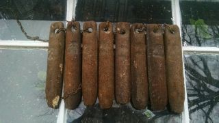 Antique Window Sash Weights 8 In All 4lbs Apiece 9 
