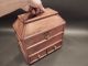 Antique Vintage Style Collectors Campaign Chest Wood Box W Secret Comparments Boxes photo 4
