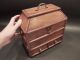 Antique Vintage Style Collectors Campaign Chest Wood Box W Secret Comparments Boxes photo 5