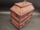 Antique Vintage Style Collectors Campaign Chest Wood Box W Secret Comparments Boxes photo 6
