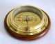Nautical Maritime 6inch Brass Four Way Desk Compass With Wooden Base Compasses photo 1