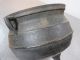 Old Vintage Antique Cast Iron Miniature Kettle Cauldron Pot Collectible Hearth Ware photo 6
