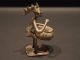 Antique Ashanti African Ghana Gold Weight Akan Musician Bronze Statue Figure Other African Antiques photo 5
